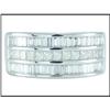 Image 1 : Shimmering 18K White Gold Diamond Ring #1740888