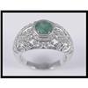 Image 1 : Sensational 18K White Gold Emerald and Diamond #1740897