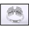 Image 1 : Unique 18K White Gold Diamond Ring #1740907