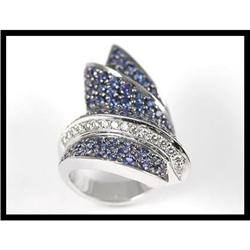 Marvelous 18K White Gold Sapphire and Diamond #1740912