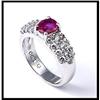 Image 1 : FLATTERING RUBY AND DIAMOND RING #1740952