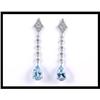 Image 1 : 14K WG Topez Diamond Earrings #1741025