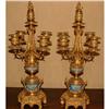 Image 1 : FINE PAIR FRENCH ORMOLU & BRONZE CANDELABRA #1748892