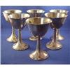 Image 1 : 6 Int'l LORD SAYBROOK Sterling WINE GOBLETS #1749085