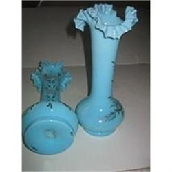 Pair Of French Opaline Vases 18 Century-19 #1749547