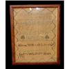 Image 1 : 1861 Needlepoint Sampler 19c Victorian Folk Art#1749586