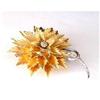 Image 1 : Gold and Diamond Flower Fur Clip #1749712