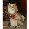 Image 1 : Chalkware Collie Dog Bank 21 Inches One of Pair#1769326
