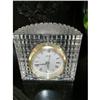 Image 1 : MIKASSA CRYSTAL DESK CLOCK PAPERWEIGHT #1769629