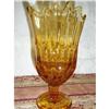 Image 1 : FENTON  VASE AMBER THUMBPRINT #1769637