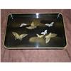 Image 1 : Double Handle Butterfly Tray Signed  #1769724