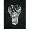 Image 1 : Raised Flowered Crystal Flaired Top Vase.  #1769733