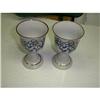Image 1 : Pair Porcelain Hand Painted Goblets #1769752