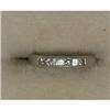 Image 1 : Platinum and Princess Cut Diamond Band #1770010