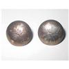 Image 1 : Vintage Silver Etched Button Earrings Birks #1770143