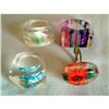 Image 1 : Lot 4 Lucite "Mod" Fashion Rings #1770156
