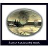 Image 1 : RUSSIAN HAND PAINTED SCENIC BROOCH CJ-27 #1770222