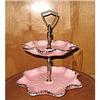 Image 1 : Beautiful Dusty Rose Gold Gild Double Compote #1770727