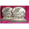 Image 1 : BRONZED Bookends SCENIC Bridge -ANTIQUE- #1770792