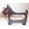 Image 1 : Black Bakelite Scottie Dog With Red Eye Napkin #1770987