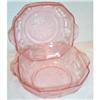 Image 1 : Two Pink Princess Depression Cereal Bowls #1771039