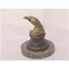 Image 1 : Bronze miniature Eagle on A Wooden Stand #1771331