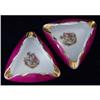 Image 1 : Pair of Limoges Courting Scene Ashtrays #1771386