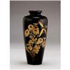 Image 1 : Old Japanese Makie Lacquer Flower Vase #1771821