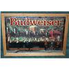 Image 1 : BUDWEISER BEER BAR CLYDESDALE MIRROR CLOCK #1772602