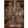 Image 1 : Metal Table Lamp - Martha & George Washington #1773141