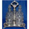 Image 1 : TANTALUS HAND CUT CRYSTAL SILVERPLATE 1820 #1787233