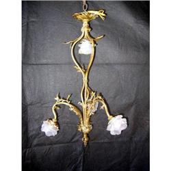 Glass Rose Shade Chandelier #1787340