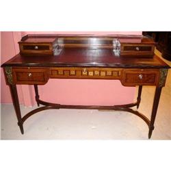 Antique Leather Top Desk Writing Table #1787703