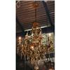 Image 1 : Pair of Bronze and Crystal Chandeliers #1787742