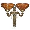 Image 1 : A pair of alabaster and bronze sconces #1788055