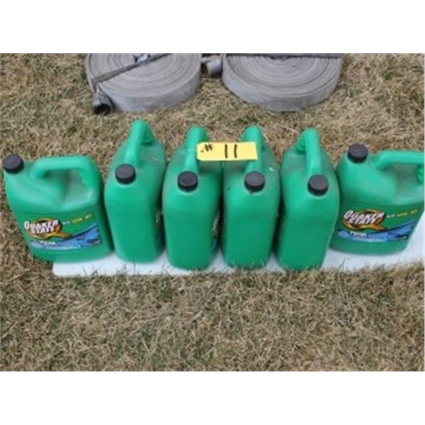 6 FULL JUGS OF QUAKER STATE 10W30 OIL