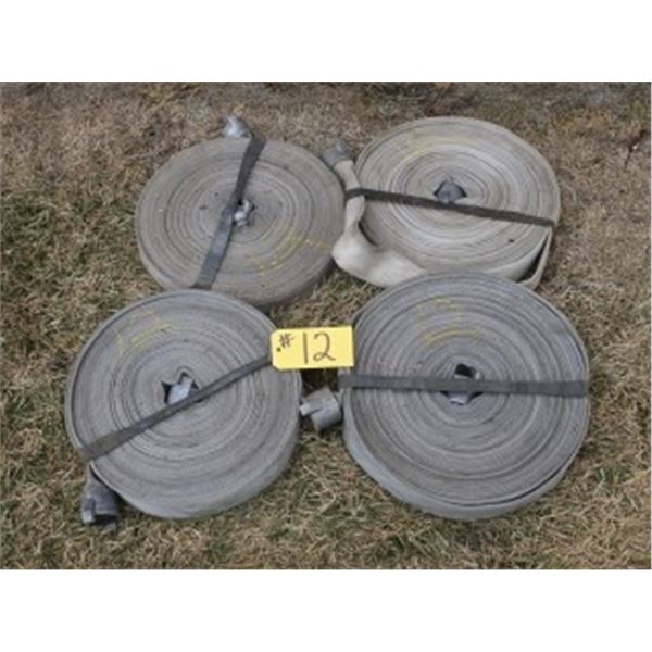 4 ROLLS OF FIRE HOSE
