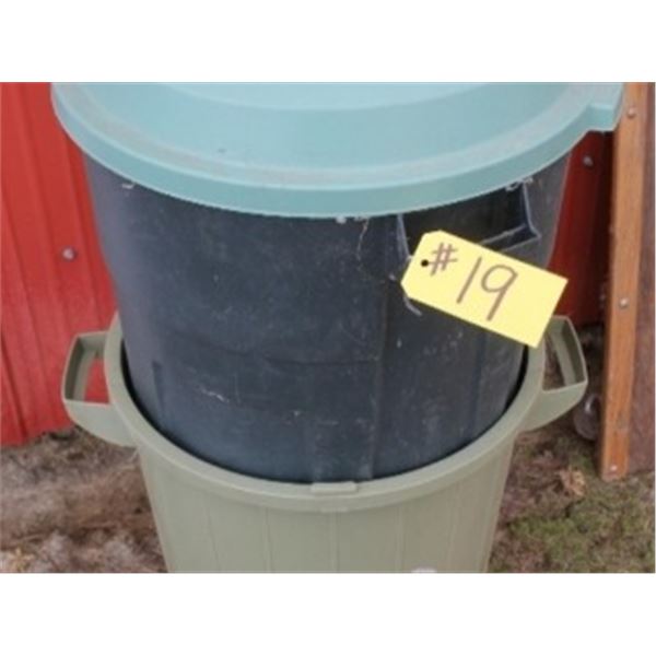 2 GARBAGE CANS
