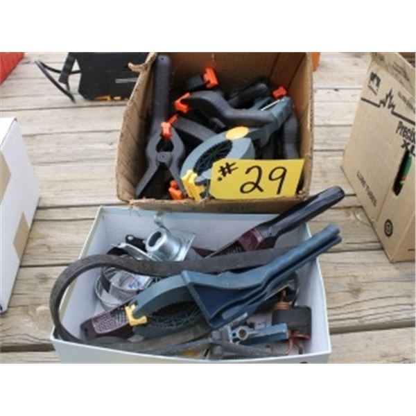 QUANTITY OF CLASPS, TRAILER PLUGS, RASP'S