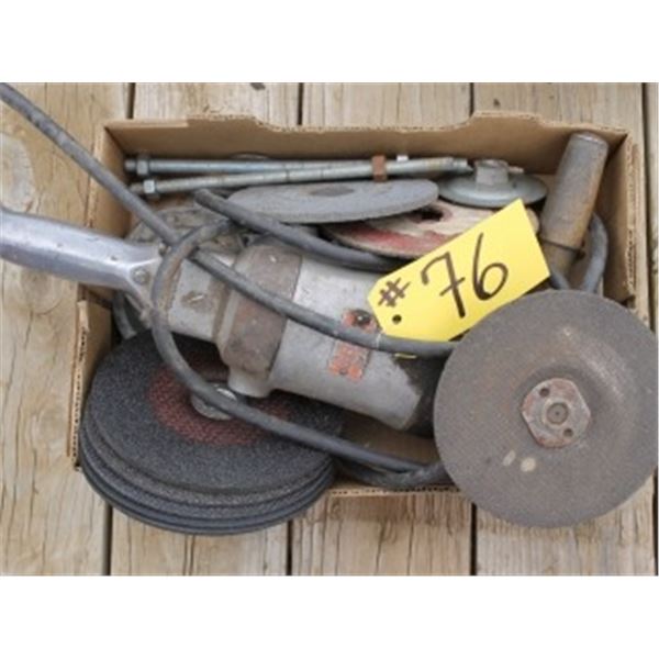 ANGLE GRINDER C/W BLADES