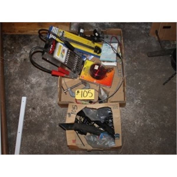 BATTERY TESTER, NEW LIGHT, BASIN WRENCH, MISC