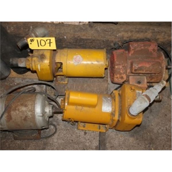 2 PUMPS, 2 MOTORS