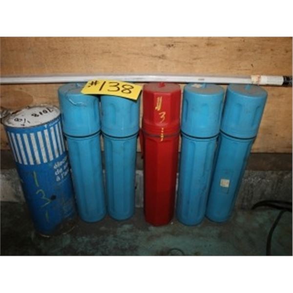 6 CONTAINERS OF WELDING/BRAZING RODS