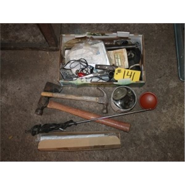 ROOFING HAMMER, NEW DOOR RAM & MISC