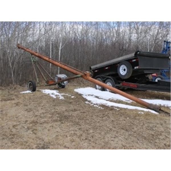 GRAIN AUGER 6" X 35' C/W HONDA 9 HP