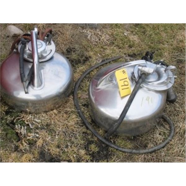 2 STAINLESS MILK TANKS
