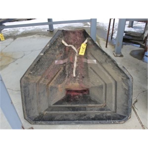 BLACK PLASTIC HOPPER