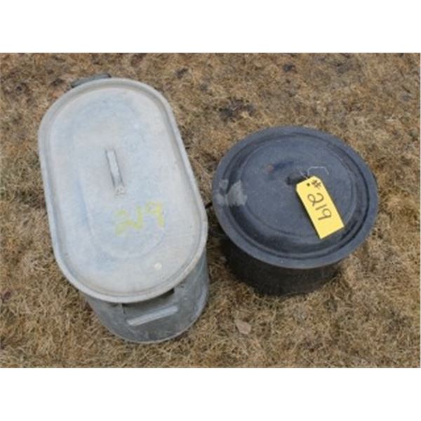 BOILER WITH LID, ENAMEL CANNER WITH LID