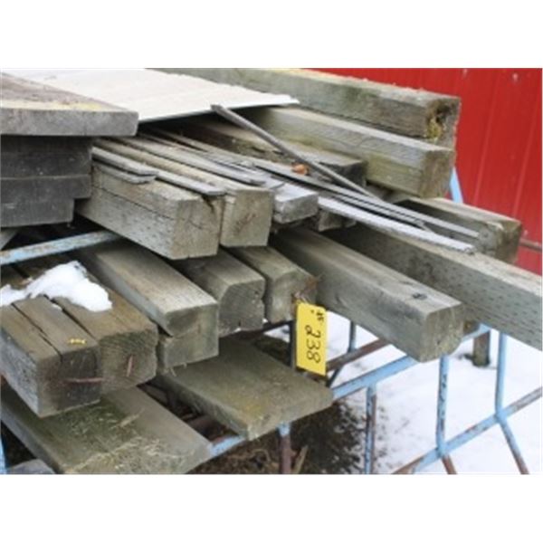 QUANTITY OF LUMBER ON HOG CRATES