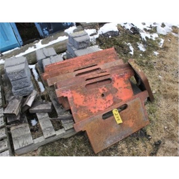 APPROX. 10 CASE WEIGHTS, APPROX 14 BRICKS